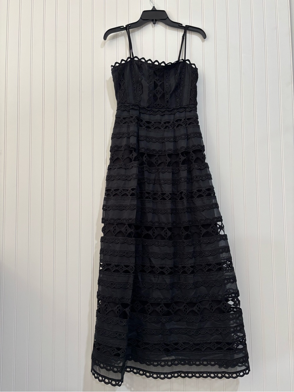 Endless Rose Black Lace Maxi Dress with Spaghetti Straps - Picture 6 of 8